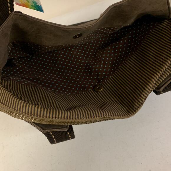 Chala Handbag Shoulder Purse Tote Bag with Elephant Charm, Stone Gray - Picture 3 of 12